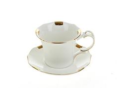 Чайная пара Best Home Porcelain, Золотая классика, 0,18 л