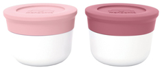 Соусницы с крышкой MB Temple малые 2 шт. litchi+blush Monbento