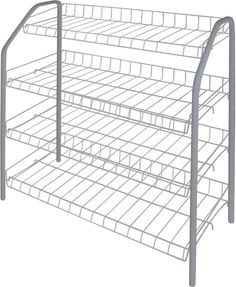 Этажерка для обуви НИКА узкая (700х465х300) 4полки, серый ЭТ1 Nika
