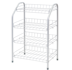 Этажерка для обуви НИКА узкая (700х465х300) 4полки, серый ЭТ2 Nika