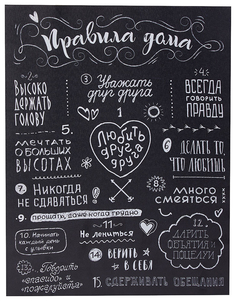 Картина 30x40 см Hoff Правила дома