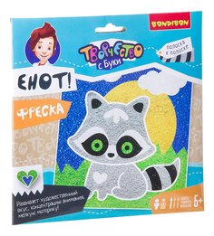 Песочная картина Енот Bondibon Творчество с Буки BB2333