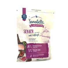 Сухой корм для кошек Bosch Sanabelle Senior, для пожилых, домашняя птица, 0,4кг
