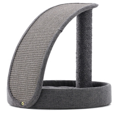 Когтеточка-лежак для кошек Pet Choice, серый, 40х40х43 см