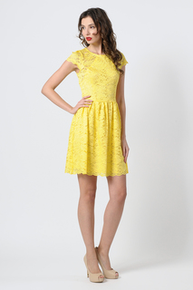 Платье женское Blugirl 8436 BLUGIRL SS15 желтое 40 IT