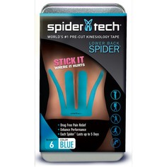 Тейп Everlast для нижней части спины 6 шт. голубой