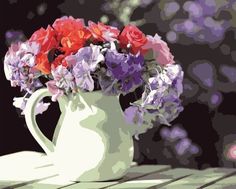 Живопись по номерам Paintboy "Цветы в кувшине" 40x50