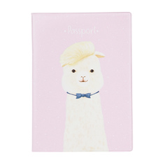 Обложка для паспорта Kawaii Factory Альпака в бабочке