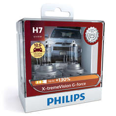 Лампа H7 12v (55w) X-Tremevision G-Force, 2 Шт. В Пласт.Коробке Philips арт. 12972XVGS2