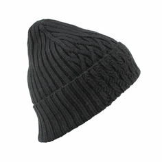 Шапка Kawaii Factory Бини с узором, черная, One Size