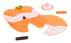 Набор для творчества Bondibon шьем из плюша! игрушка своими руками. лисичка