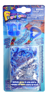 Плетение из резинок Rainbow Loom Фингер Лум синий