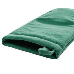 Варежка-прихватка из хлопка зеленого цвета Russian North 31х15 Tkano