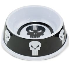 Миска для домашних животных Buckle-Down Каратель, разноцветная, 19х19х6,5 см, 470 мл