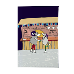 Визитница Mitya Veselkov Овечки на катке VIZAM231