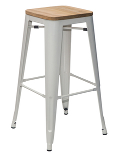 Барный стул STOOL GROUP Толикс Белый матовый / Cветлое дерево