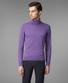 Водолазка мужская HENDERSON KWL-0716 фиолетовая 50 RU