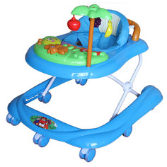 BAMBOLA Ходунки ПАЛЬМА (7 колес СИЛИКОН, игрушки,муз) BLUE голубой