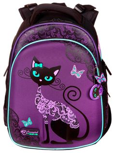 Ранец Black Cat Hummingbird для девочек Фиолетовый T71