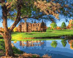 Картина по номерам Paintboy GX 31633 Замок у озера 40*50