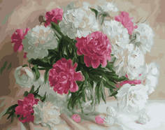 Картина по номерам Paintboy GX 23799 Нежность пионов 40*50