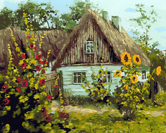 Картина по номерам Paintboy GX 3051 Домик в деревне 40*50