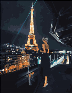 Картина по номерам Paintboy PK 51048 Мерцающий Париж 40*50 Эксклюзив