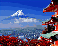 Картина по номерам Paintboy GX 34204 Вершины гор над облаками 40*50