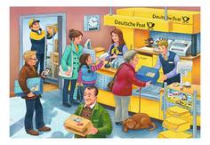 Пазл ravensburger "работающая почта" 2х24 элем.