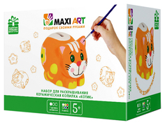 Набор для росписи копилки Maxi Art - Котик Maxitoys