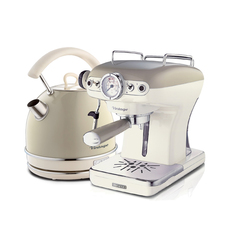 Комплект Ariete Vintage Кофеварка рожкового типа 1389/03 + чайник 2877/03 Beige