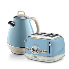 Комплект Ariete Vintage Чайник электрический 2869/05 + тостер 156/05 Blue