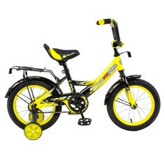 Детский велосипед двухколесный MaxxPro Classic 14" желтый
