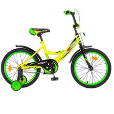 Детский велосипед двухколесный MaxxPro Sport 18" желтый