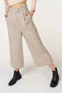 Брюки женские T-Skirt AW18-41-0549-FS бежевые 44 RU