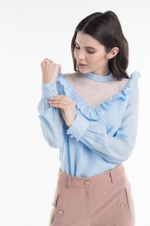 Блуза женская T-Skirt AW18-05-0558-FS голубая M