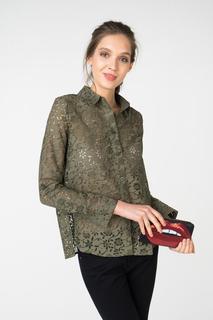 Рубашка женская Fashion.Love.Story. 18CR2063 зеленая 48 RU