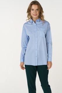 Рубашка женская ICHI 20107671 голубая XS