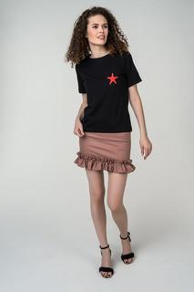 Юбка женская Fashion.Love.Story. 18SP6032 коричневая 46 RU