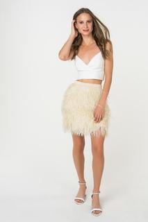 Юбка женская T-Skirt SS17-01-0367-FS бежевая S