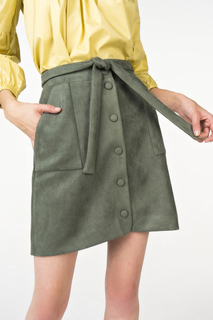 Юбка женская T-Skirt AW18-01-0520-FS зеленая 44 RU