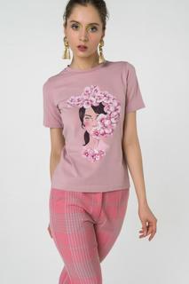 Футболка женская Fashion.Love.Story. 18PS2090 розовая 40 RU