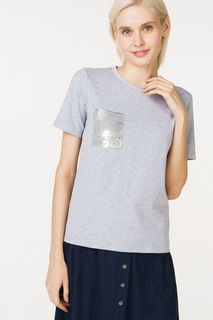 Футболка женская Fashion.Love.Story. 18PS2021 серая 40 RU