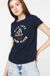 Футболка женская Scotch & Soda 133.19SSLD.1251133624.57 синяя XS