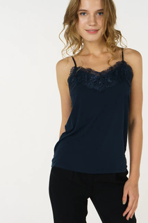 Топ женский ICHI 20106355 синий M