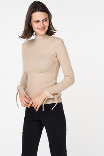 Водолазка женская Fashion.Love.Story. 17AW2016 бежевая 48 RU