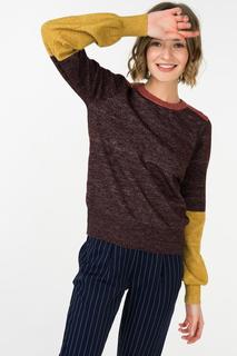 Пуловер женский ICHI 20107667 бордовый S