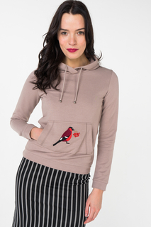 Худи женское Fashion.Love.Story. 17AW0021 бежевое 44 RU