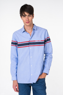 Рубашка мужская Tommy Jeans DM0DM05460 синяя M