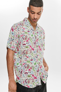 Рубашка мужская ONLY & SONS 22013233 разноцветная L